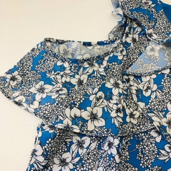 NEW Parker Dedra Cold Shoulder‎ Blouse Floral Top - Picture 4 of 7
